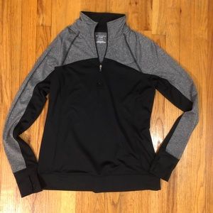 Tek gear drytek quarter zip workout top .